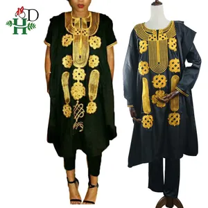 H & D de los fabricantes de kitenge los hombres africanos ropa Africana azul estilos Plus tamaño