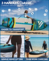 Planche de paddle gonflable Drop Stitch en gros d'usine 10'8'*35' pour la pêche, avec pédales, Stand Up Paddle Board SUP