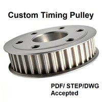 Pulley Penggerak Timing Baja Tahan Karat HTD 3m 5m 14m T10 AT5 AT10 S2M S3M S5M Sabuk Timing Pabrik Kustomisasi Merek