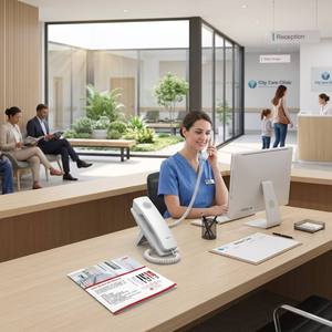 Téléphone <span class=keywords><strong>IP</strong></span> compact H2U mural SIP VoIP avec PoE, 10 touches de numérotation rapide, interphone et ouverture de porte pour hôtels et hôpitaux - Product Image 5