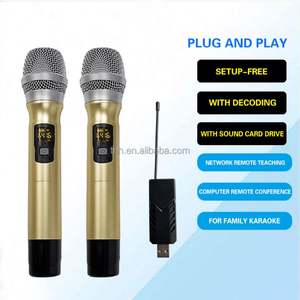 TNH um-u100 mikrofon sistem nirkabel MIK Universal portabel Karaoke jarak jauh kualitas tinggi - Product Image 2