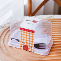Contenants et boîtes alimentaires en plastique PET de qualité alimentaire, jetables, scellés et anti-poussière, pour usage domestique et commercial