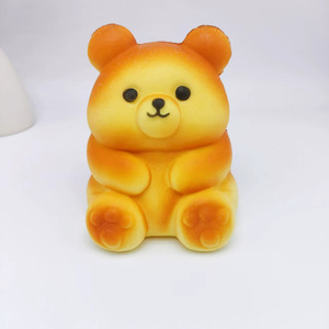 Custom Cute Butter Bear Slow Rebound <b>Squishy</b> Toy Soft Squeeze Stress Relief Toy For Kids Wholesale - Product Image 2