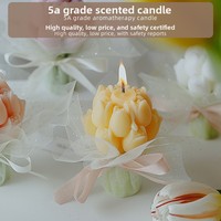 Großhandel Handgefertigte Maßgeschneiderte Tulpenstrauß Duftkerzen Sojawachs Romantische Blumen Handgegossene Kreative Blumenförmige Heimdekoration