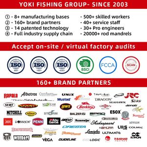 YOKI ISO BSCI MB10SC03 E-glass Ugly Stick 1.98m 1 Section Free Design Canne à pêche Fournisseur Custom Jigging Rod Boat - Product Image 3