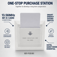 Interrupteur intelligent RFID MF 13,56 MHz pour carte IC M1, dispositif d'économie d'énergie inductif pour chambre d'hôtel