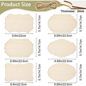 Nhà Máy Tùy Chỉnh Giáng Sinh Cửa Gỗ Hanger Đăng Nhiều Hình Dạng In Ấn Đám Cưới Bằng Gỗ Tường Treo Dấu Hiệu Chào Mừng Bạn - Product Image 3