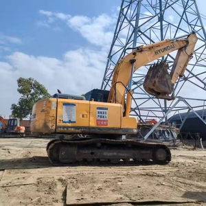 Precio barato Excavadora de ruedas Hyundai 215 usada de alta calidad con motor de caja de cambios y bomba-21 Ton 0,92 m Capacidad de cubo Venta - Product Image 5