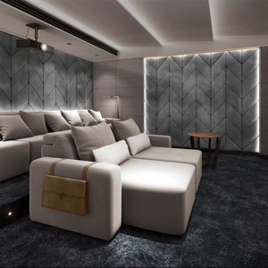 Panneau mural intérieur <span class=keywords><strong>de</strong></span> luxe rembourré, <span class=keywords><strong>tête</strong></span> <span class=keywords><strong>de</strong></span> <span class=keywords><strong>lit</strong></span> décorative, panneau isolant pour hôtel - Product Image 1