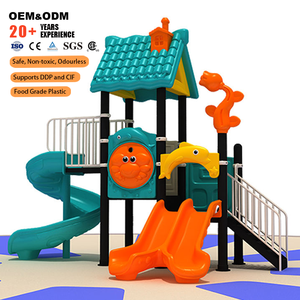 กระดานลื่นสนามเด็กเล่นกลางแจ้งพร้อมสไลด์พลาสติก HDPE สำหรับเด็กสวนสนุกสวนที่อยู่อาศัย - Product Image 1