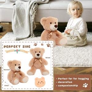 Morismos 3-Pack 14 Inch Teddyberen Schattige Kleine Pluche Speelgoed Bulk Knuffels Kleine Beer Kinderen Middelpunt Baby Douche Cadeau - Product Image 5