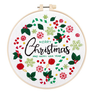 Main <span class=keywords><strong>anglais</strong></span> guirlande <span class=keywords><strong>de</strong></span> noël broderie point <span class=keywords><strong>de</strong></span> croix couture peinture décorative dessin animé bonhomme <span class=keywords><strong>de</strong></span> neige wapiti peinture suspendue - Product Image 5