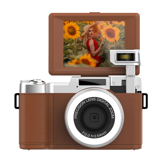 Wholesale Flip Screen 2.8-Inch 64MP Vintage Video 4K Retro Digital Camera with Multiple Recording Modes Filter Effects