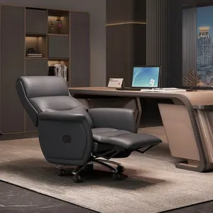 Luxury Design Office Furniture Swivel Genuine Executive Leather Boss CEO Manager Office Chair