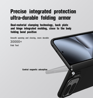 Coque de téléphone Nillkin Super Frosted Shield Prop avec protection d'écran transparente pour Google Pixel 10 Pro Fold, coque de protection antichoc