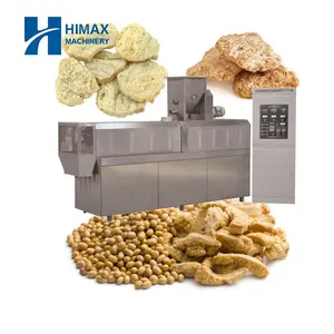 Textured Soya Chunks Protein Soy Vegetarian Meat Extruder Making Machine Textured Soya Chunks Protein
