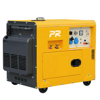 Générateur diesel silencieux de secours pour toute la maison de 9,5 kVA, certifié CE, démarrage à distance avec alternateur Stamford, 8 kV 5 kW à 7 kW, refroidissement par air