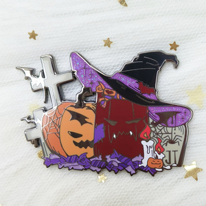 Bán buôn tùy chỉnh phim hoạt hình kính màu ngọc trai long lanh vàng-mạ kim loại cứng mềm men cho lưu niệm - Product Image 3