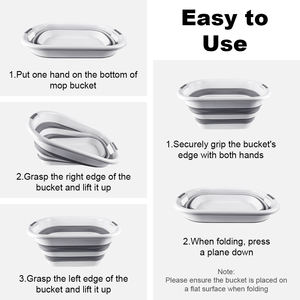 Cubos Plegables de Plástico de Alta Calidad de 20 Litros, de PP y TPR, para Limpieza, Lavado de Autos, Agua, Plegables, para Acampar al Aire Libre - Product Image 2