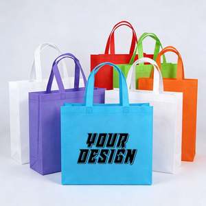 Bolsa Ecológica No Tejida con Impresión, Laminada, Reciclable, con Logotipo Personalizado, Reutilizable para Compras - Product Image 1