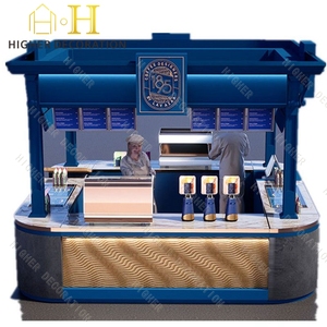 Alla moda bar Shop mobili in legno Coffee Shop chiosco panetteria e pasticceria Interior Design - Product Image 2