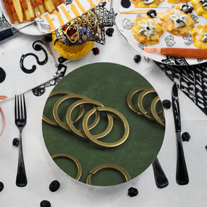 พวงกุญแจทรงกลมทำมือสไตล์เรโทรสีบรอนซ์โบราณสุดหรู พร้อมห่วงแบนสำหรับจัดการกุญแจ ทำจากสแตนเลส - Product Image 3