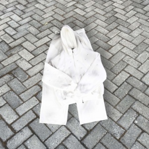 Conjunto Deportivo Personalizado de Fabricante, Sudadera con Lavado Ácido Desteñido al Sol, Conjunto de Jogger Apilado, Chándal Unisex para Hombre - Product Image 2