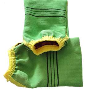 Milieuvriendelijke Koreaanse Exfoliërende Douche Scrub Doek Exfoliërende Bad Srubber Handschoenen Wegwerp Hamam Handschoen Voor Douche - Product Image 2
