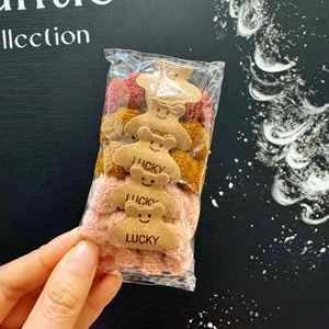 2025 New Cotton Hair Rope Seamless Bear Mask Hair <b>Ring</b> Head Strap High Elastic Durable No Injury Sweet Style Home Use for <b>Kids</b> - Product Image 6