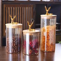 Fabricant en gros de boîtes de conserve à tête d'élan rayée, boîtes de conservation en verre borosilicate haute résistance, boîtes de conservation pour céréales