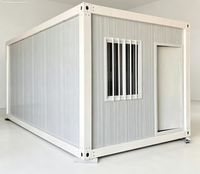 Maison conteneur préfabriquée à assemblage rapide pour bureau, appartement, abri d'équipement, atelier - Alimentée à l'énergie solaire
