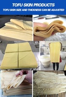 Machine automatique de fabrication de peau de tofu |   Équipement pour la fabrication de feuilles de tofu |   HJ Brand PLC Core 380V 1KW Haute Sécurité Usine de Soja