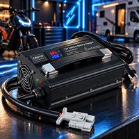 Chargeur intelligent portable au lithium NMC 17S 71,4V 15A 1100W 90-264VAC avec écran LCD pour vélo électrique, trottinette, camping-car et batterie externe