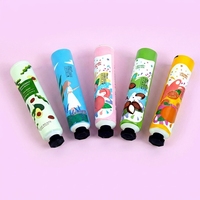 Tubes cosmétiques en aluminium-plastique personnalisés avec impression UV offset, bouchon à vis 12,7-35 mm, 35 ml, type compressible, emballage vide pour crème pour les mains