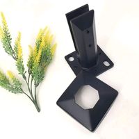 Spigot en acier inoxydable 2205 noir pour balustrades de terrasse, populaire et en promotion