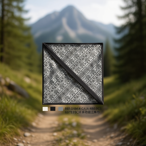 Sciarpa triangolare multifunzionale 60x135 cm con motivo decorativo per uomo e donna, uso esterno - Product Image 3