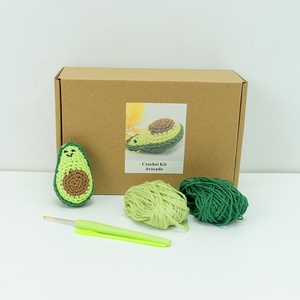 Kit de Ganchillo <span class=keywords><strong>para</strong></span> Principiantes de Manualidades Navideñas con Diseño de Aguacate, Incluye Hilos Fáciles de Usar, <span class=keywords><strong>Agujas</strong></span> de Tejer y Accesorios <span class=keywords><strong>para</strong></span> Hacer <span class=keywords><strong>Amigurumi</strong></span> - Product Image 2