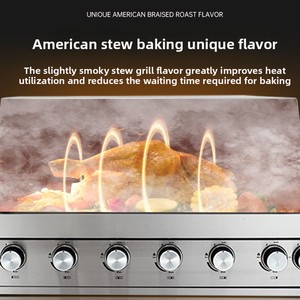 Barbecue <span class=keywords><strong>a</strong></span> <span class=keywords><strong>Gas</strong></span> da Incasso per Cortile di Villa e Cucina Esterna con Comoda Opzione <span class=keywords><strong>a</strong></span> Carbonella - Product Image 4