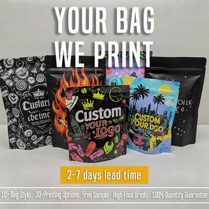 Bolsas de Mylar Personalizadas, de Grado Alimenticio, Suaves al Tacto, Comestibles, a Prueba de Olores, con Cierre, 3.5g - Product Image 2