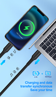 Cargador Rápido PD30W con Certificación MFi y Cable USB-C a Lightning para Carga Rápida de iPhone 14/13/12/12 Pro/Pro Max/11/11 Pro Max/Xs Max/iPad