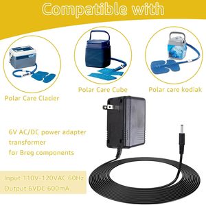 Adaptateur secteur Sigely 6V AC/DC pièce de rechange 10698 cordon d'alimentation pour machine à glace avec connexion enfichable 600mA transformateur classe 2 - Product Image 6