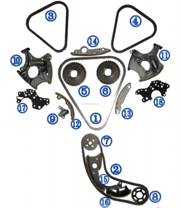 Kit de cadena de distribución 11317577301 para <span class=keywords><strong>Suzuki</strong></span> <span class=keywords><strong>Grand</strong></span> <span class=keywords><strong>Vitara</strong></span> 2.0L V4-Juego completo con accesorios - Product Image 2
