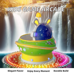 Fun Park Electric Coin-Operated Video <span class=keywords><strong>Arcade</strong></span> Games Machine Rotating <span class=keywords><strong>Kiddie</strong></span> Rides para niños Diversión de fibra de vidrio para niños - Product Image 5