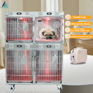 Fabrika satış paslanmaz çelik Pet terapi kafes veteriner hastane ve hayvan kliniği için kızılötesi fonksiyonu ile iyi fiyat hızlı teslimat - Product Image 3