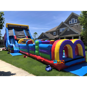 ปราสาทเด้งสองช่องทางเป่าลมที่มีสีสัน - Product Image 2