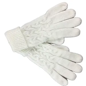 100% Organic cotton Knit Glove Custom Printing Your Own Design Winter Glove