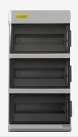 Boîte de distribution électrique industrielle portable transparente Erproof à 9 voies, 450V, série 220A, 20 prises