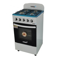 Cuisinière à gaz Xunda 20 pouces à 4 brûleurs, autoportante, avec four intégré, cuisinière à gaz avec four