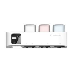 Esterilizador Inteligente UV para Cepillos de Dientes ES703, Desinfección de 45 Minutos, Montaje en Pared sin Perforaciones, Vaso para Cepillos de Dientes de ABS y PC, Dispositivo de Limpieza para el Hogar - Product Image 1