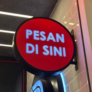 Round Double Sided Lightbox Hanging Outdoor Signage Custom 3d Advertising <b>Led</b> <b>Light</b> <b>Box</b> for Restaurant - Product Image 1